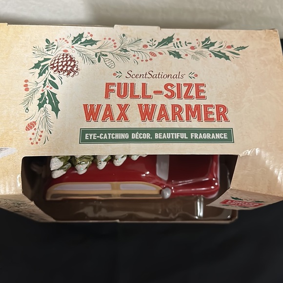 Red Station Wagon Full Size Wax Warmer ScentSationals. Includes 2 pks wax cubes - Picture 2 of 6